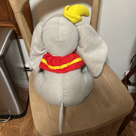 Disneyland Resort WDW Dumbo Elephant Plush Gray 11" Hat Collar Embroidered Eyes - Picture 3 of 3